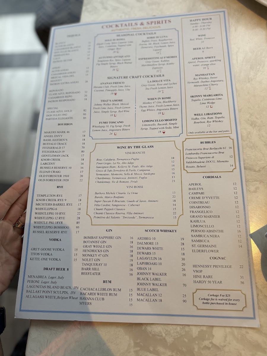 Menu Angelina's Pizzeria Napoletana-7